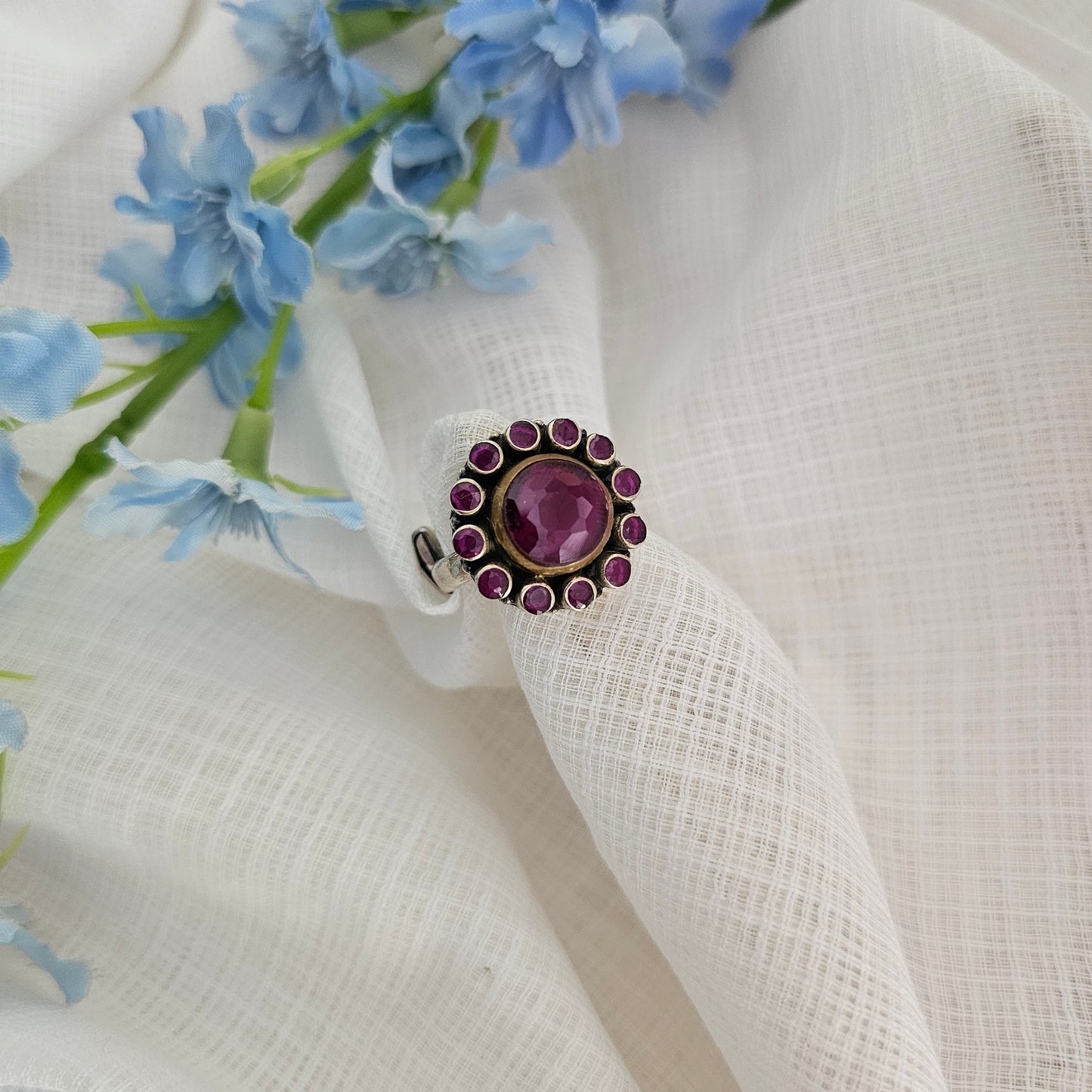 Silver 92.5 Ruby ring