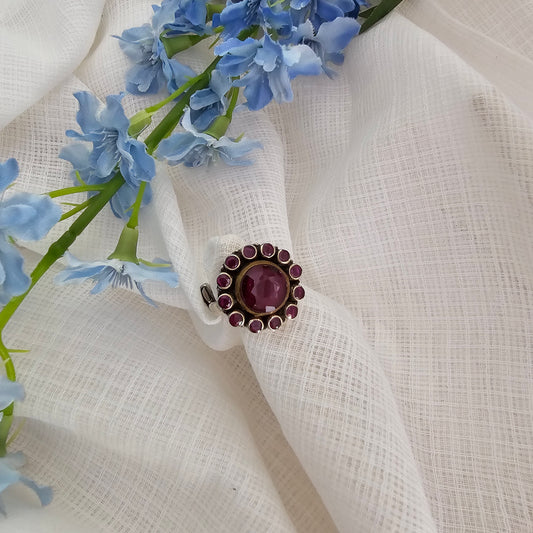 Silver 92.5 Ruby ring