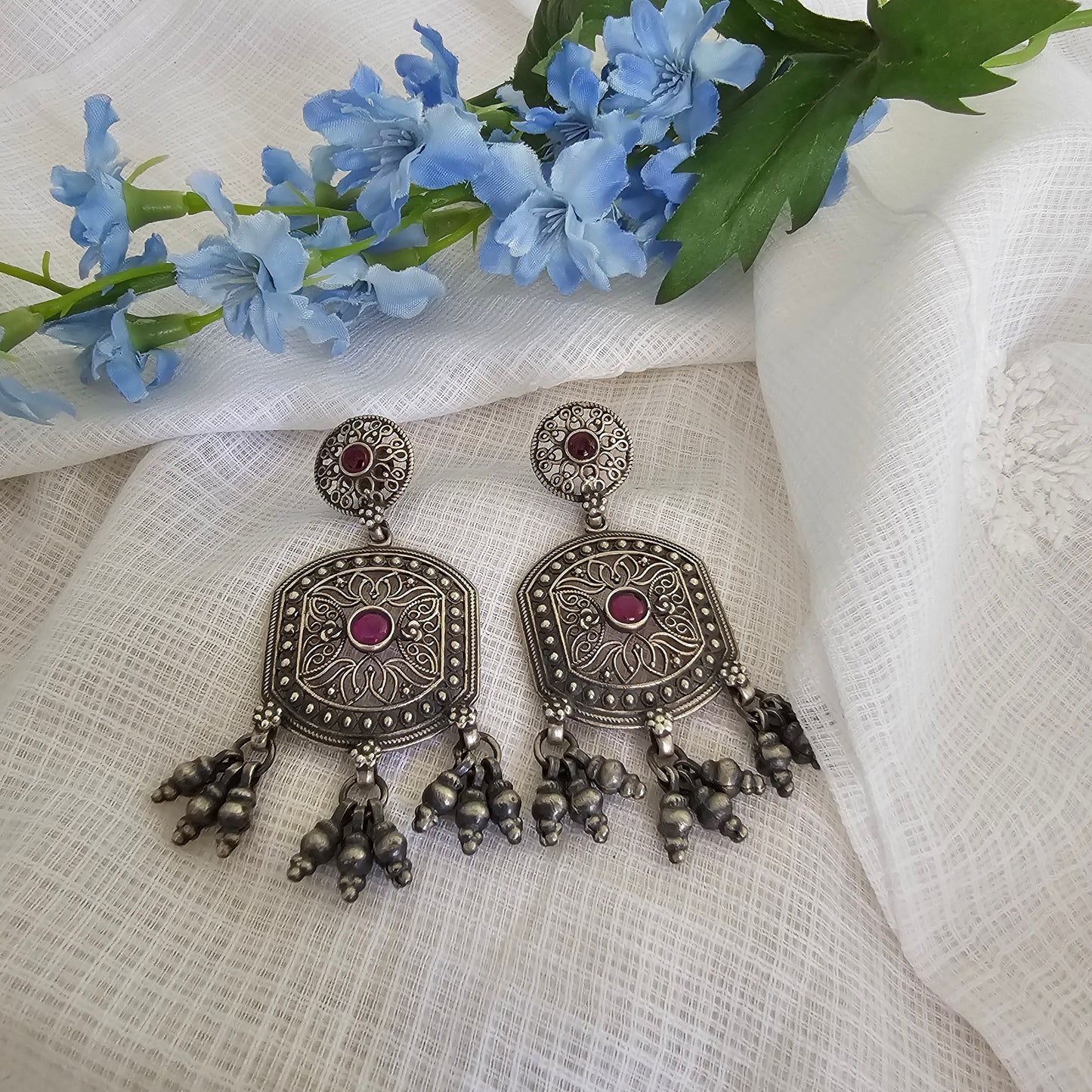 Silver 92.5 taar work danglers
