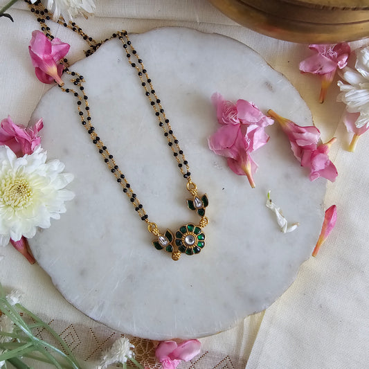 Silver 92.5 kundan gold polish mangalsutras