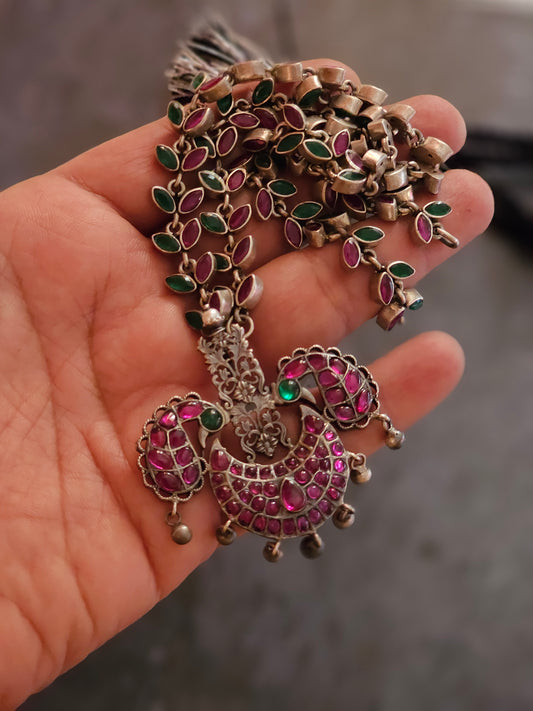 Ruby and emerald necklace