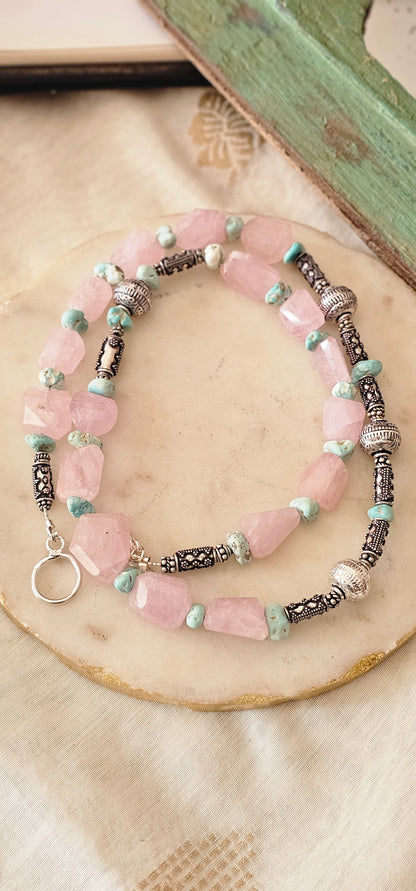 Morganite & Amazonite | Soul Strung