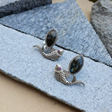 92.5 Silver Labradorite studs