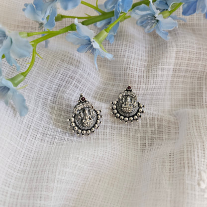 Silver 92.5 nakash Lakshmi ammavaru studs