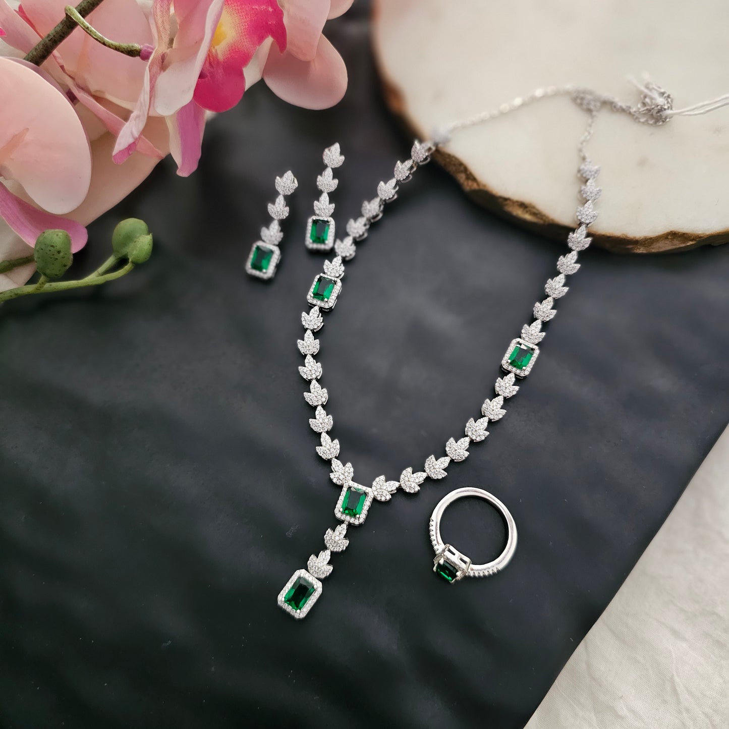 Silver 92.5 CZ set