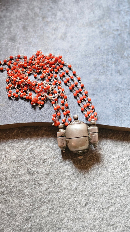 Heirloom Karadige Pendant – Ishta-Linga Holder in 92.5 Silver