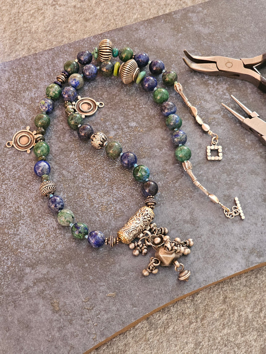 Azurite Malachite necklace