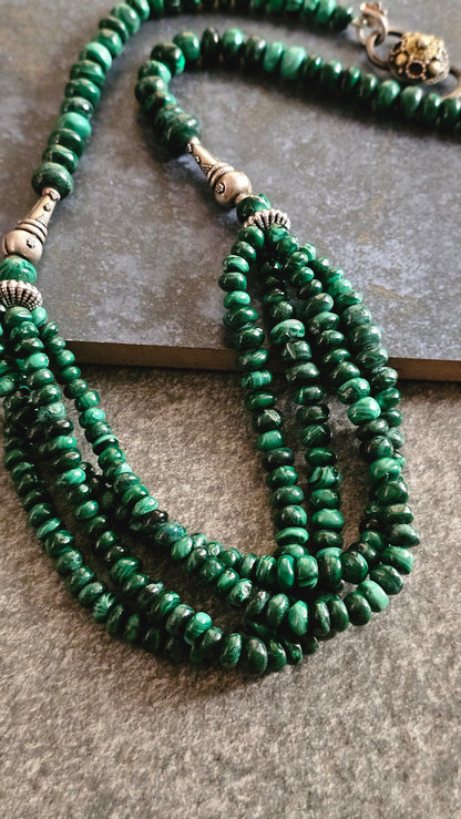 Verdant 4.0 | Malachite & Silver Necklace