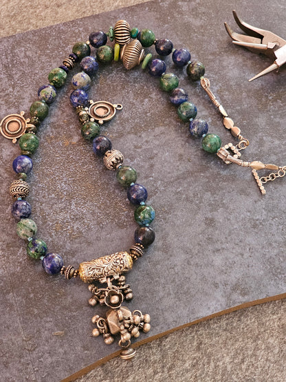 Azurite Malachite necklace