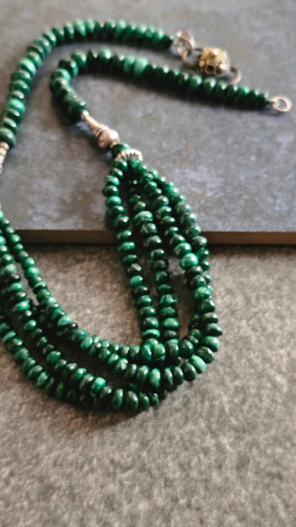 Verdant 4.0 | Malachite & Silver Necklace