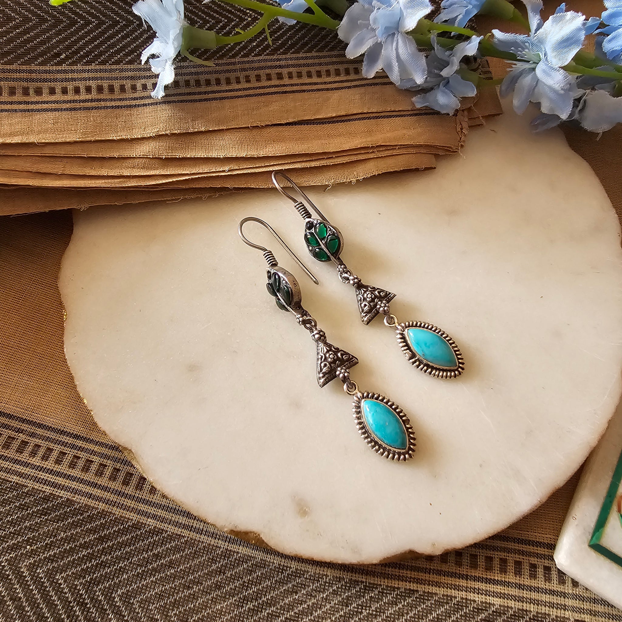 Silver 92.5 fusion earrings
