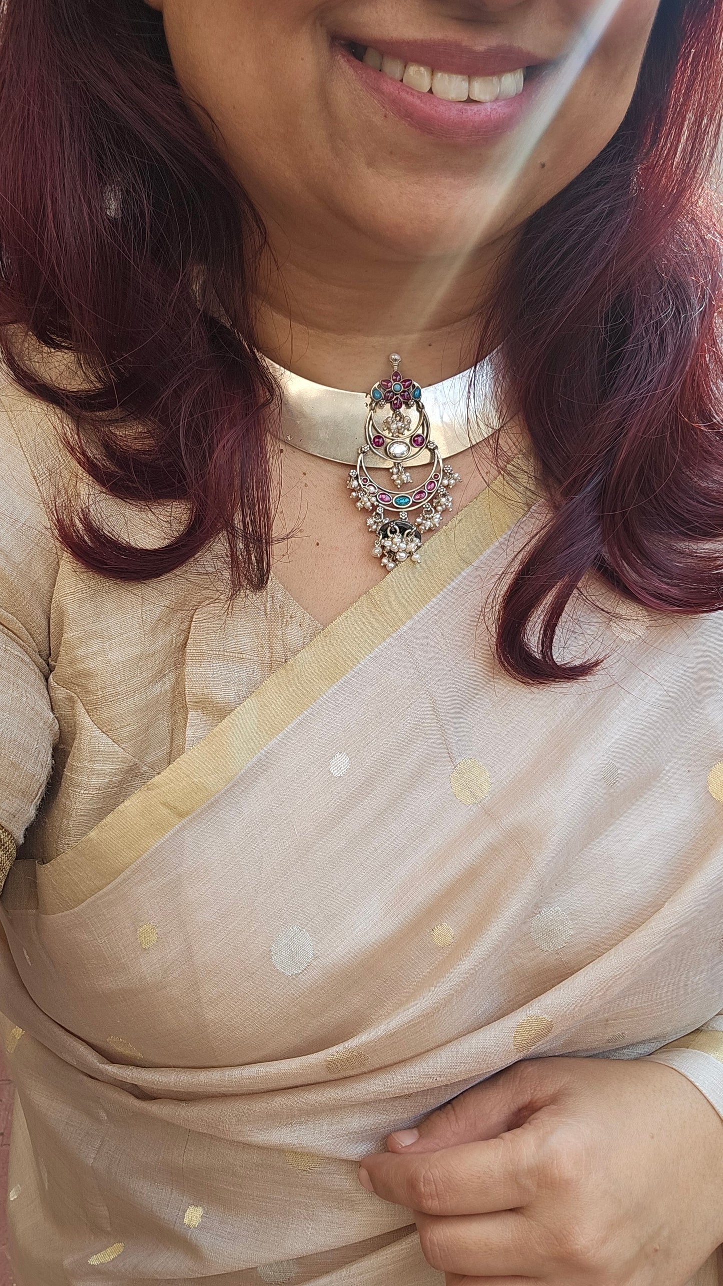 Silver hasli Kemp pendant