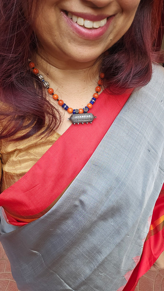 Vintage Yemeni pendant with corals
