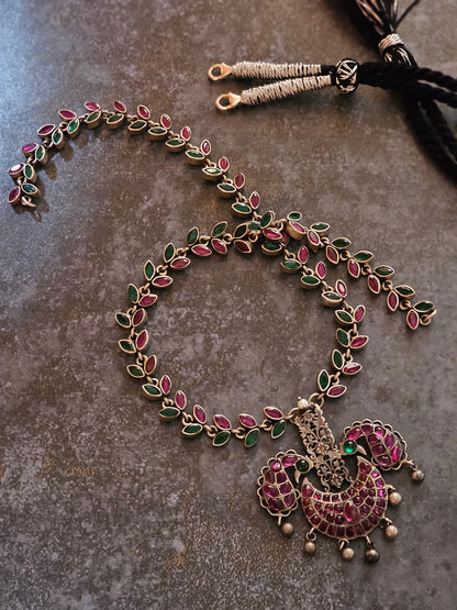 Ruby and emerald necklace