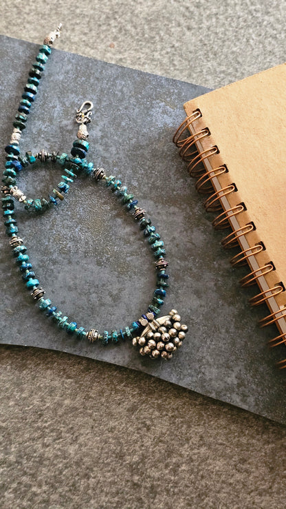 Turquoise Tribal pendant necklace