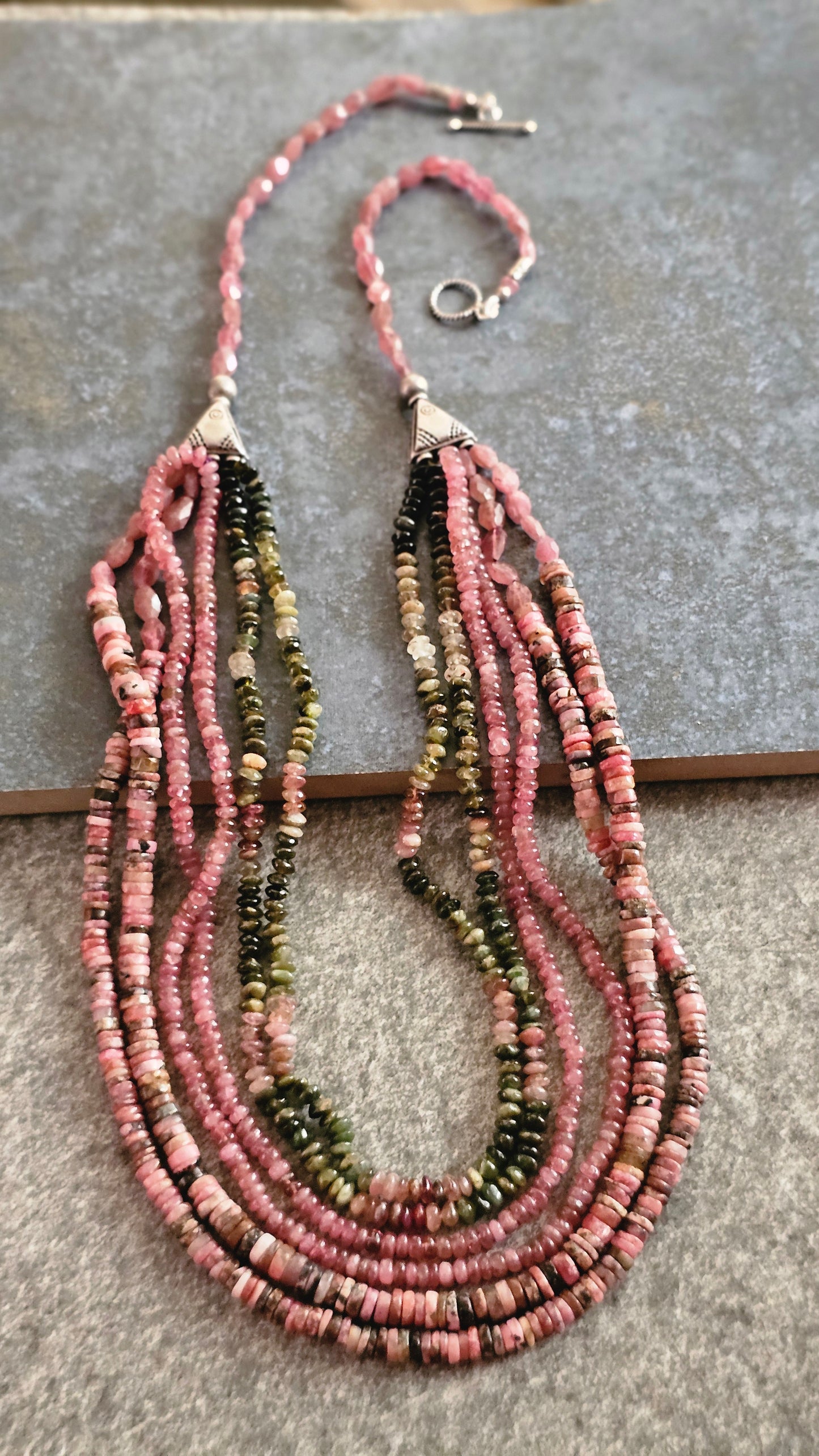 Soul Strung | Multi Tourmaline, Pink Tourmaline & Rhodochrosite Necklace