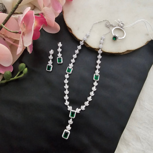 Silver 92.5 CZ set