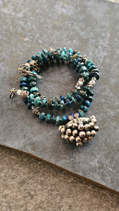 Turquoise Tribal pendant necklace