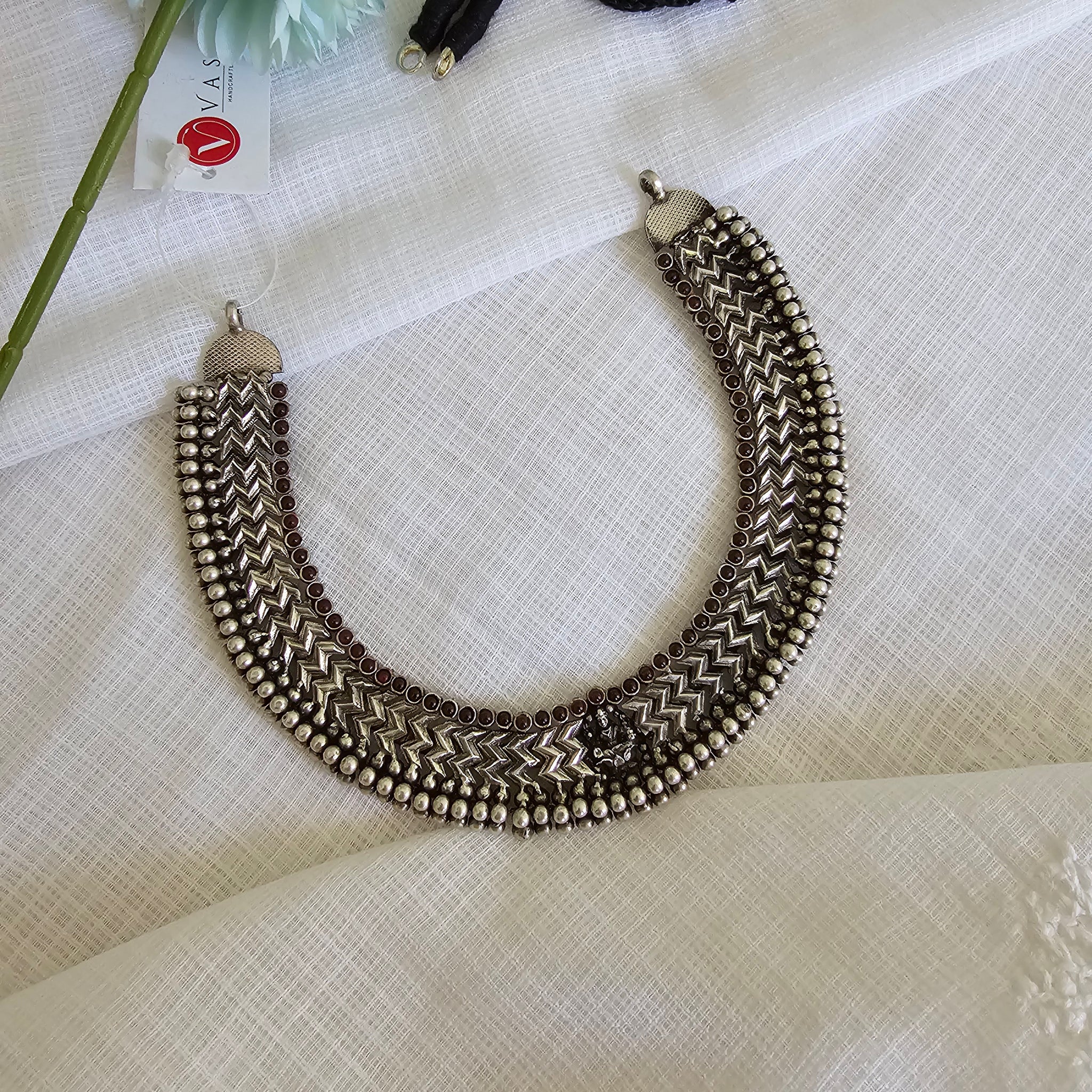 925 silver handcrafted Tushi necklace