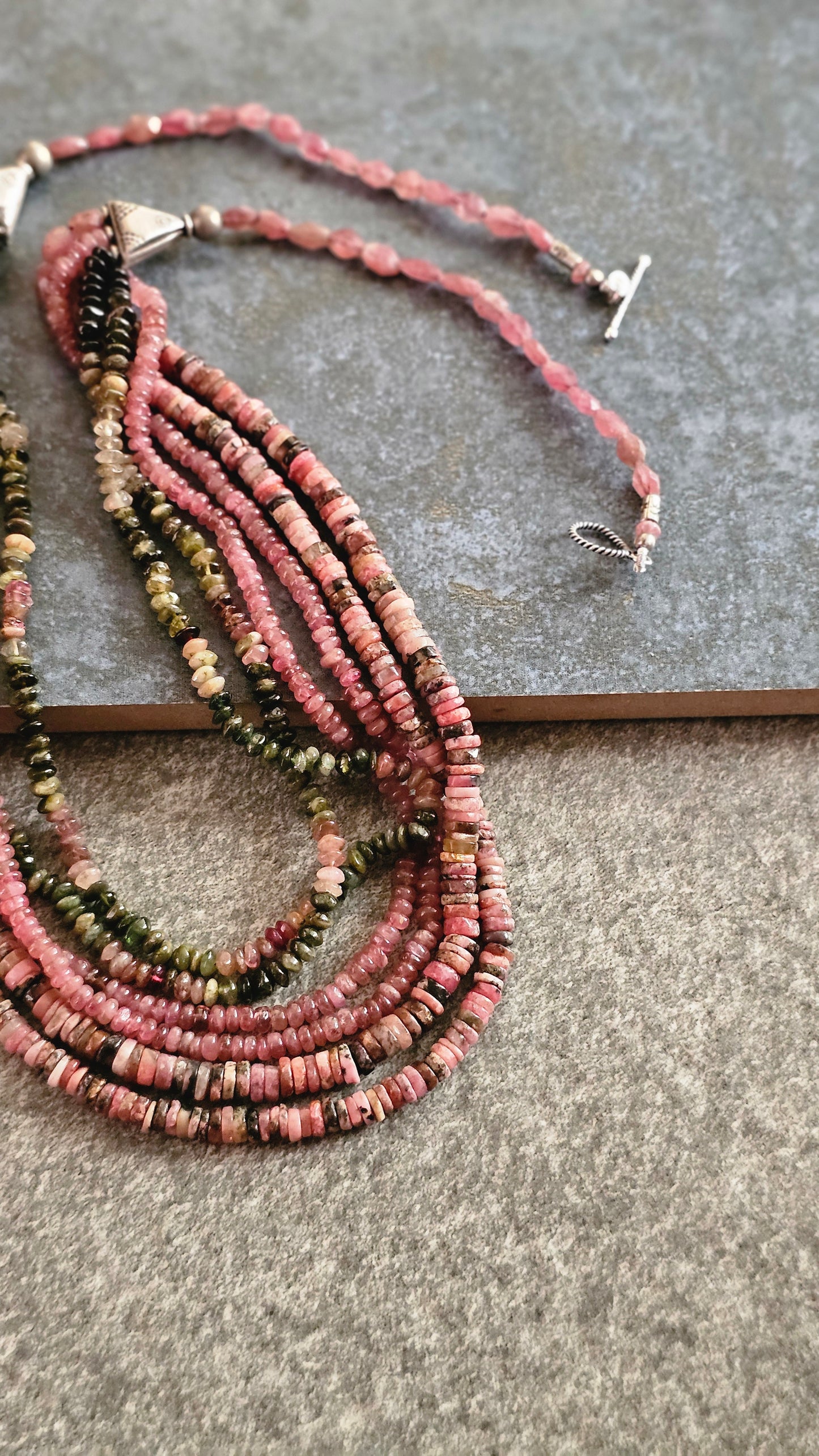 Soul Strung | Multi Tourmaline, Pink Tourmaline & Rhodochrosite Necklace
