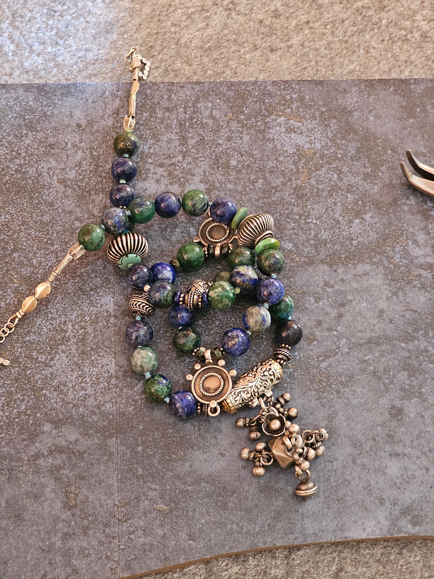 Azurite Malachite necklace