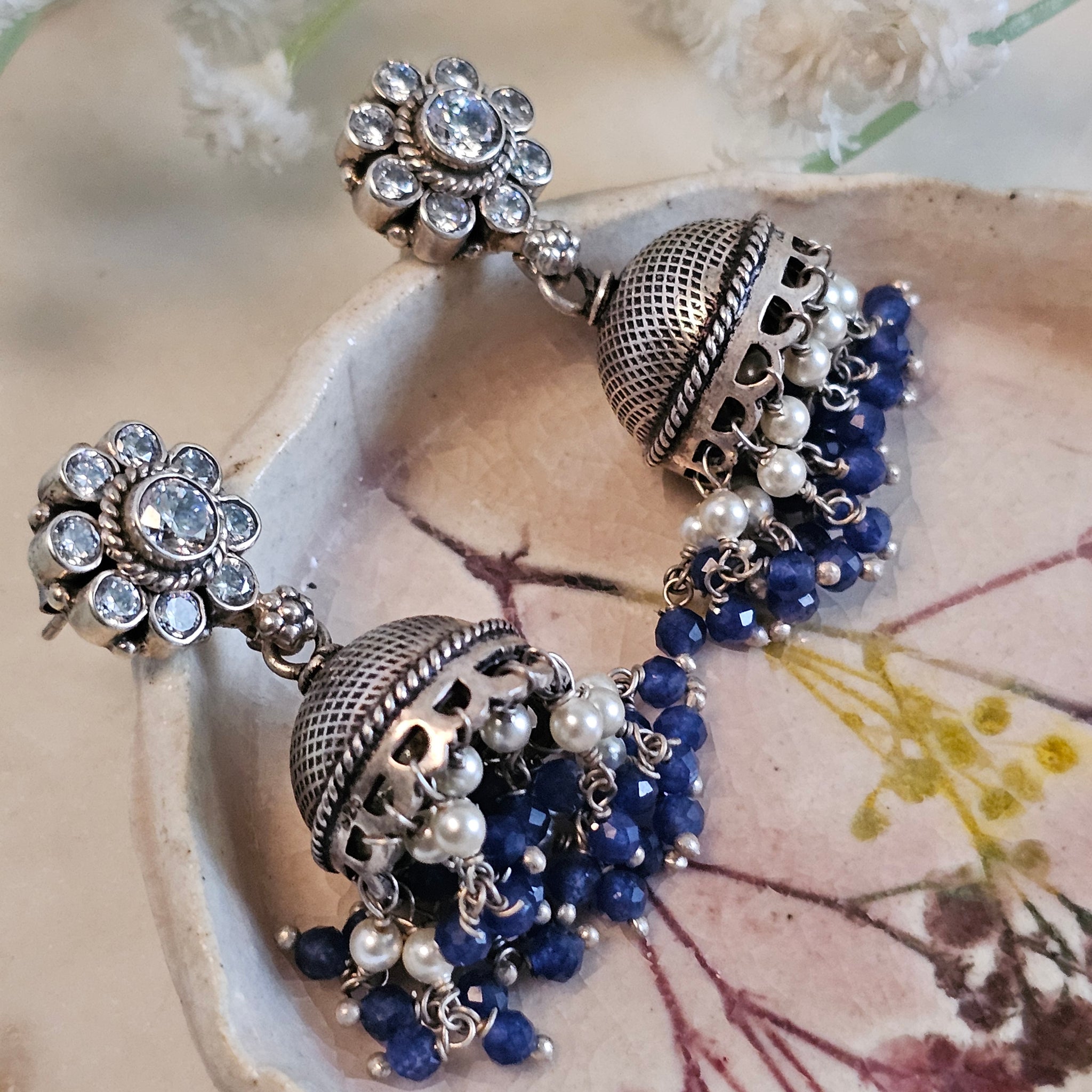 Silver 92.5 jhumkas