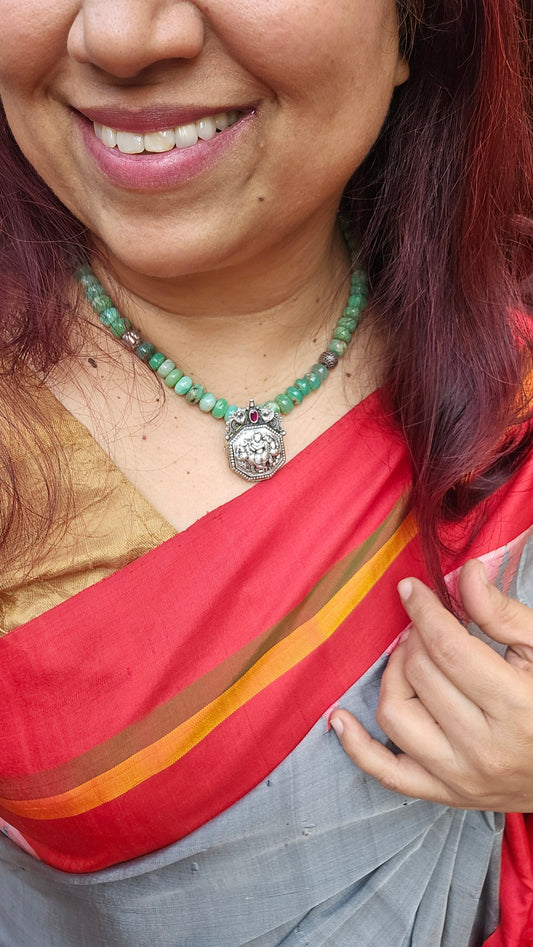 Nakash pendant with Chrysoprase gemstone