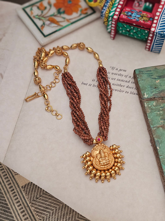 Lakshmi Nagru | Repurposed Vintage Hair Ornament with Sandstone & 92.5 Silver Gold Polish Chain