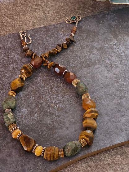Mix gemstone necklace