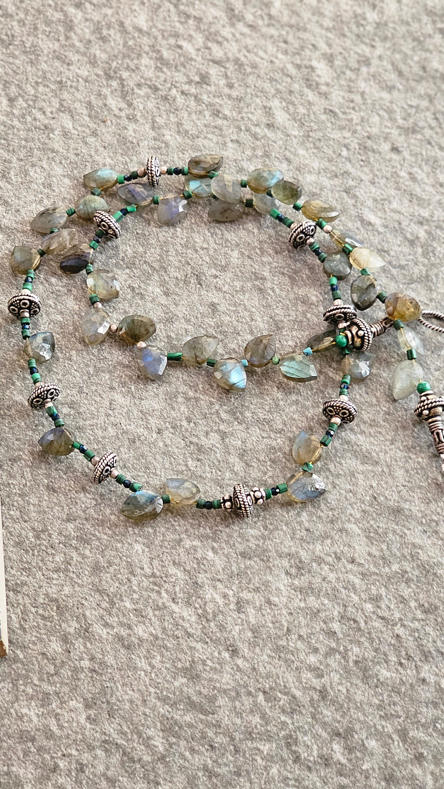 Fire Labradorite necklace