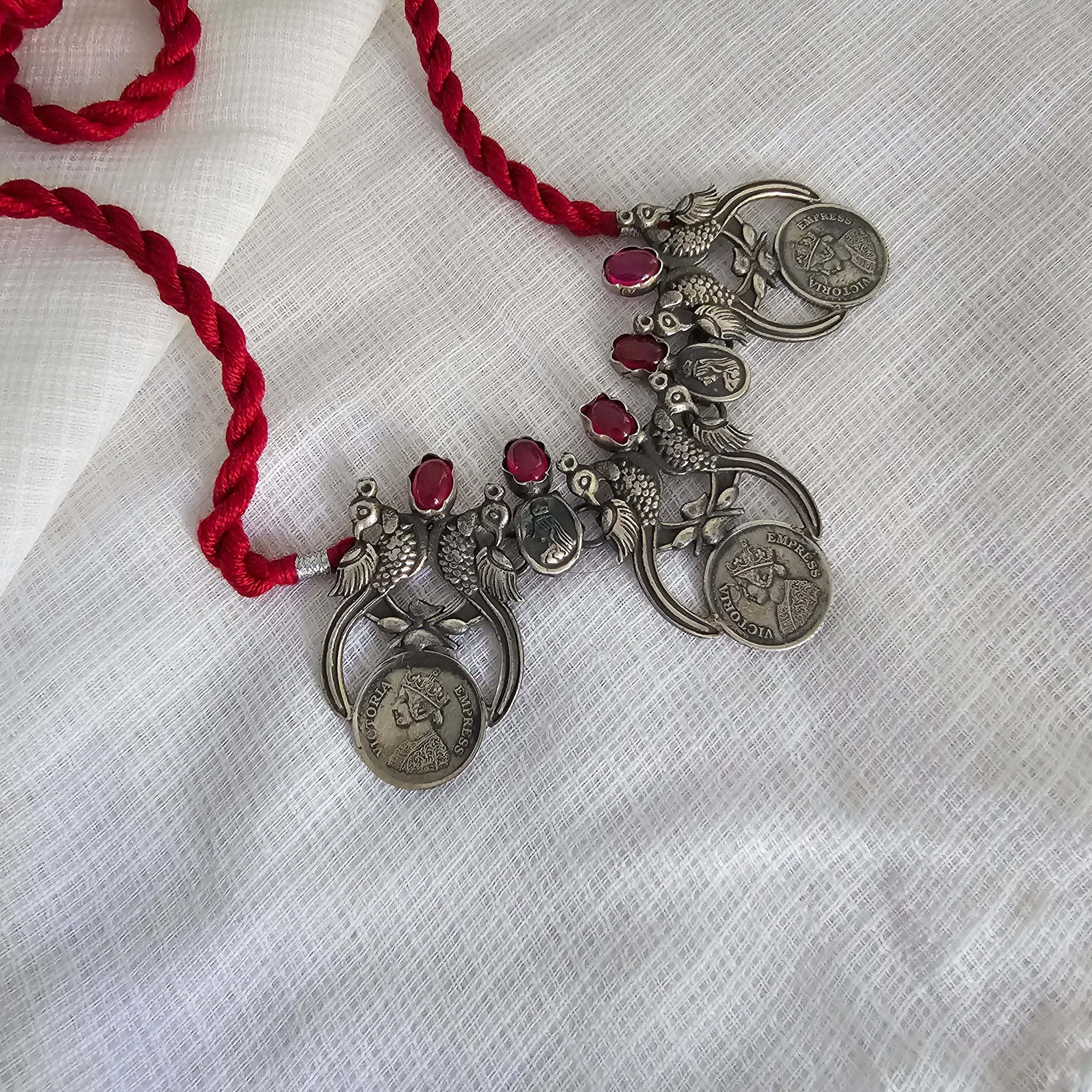 925 silver handmade coin necklace