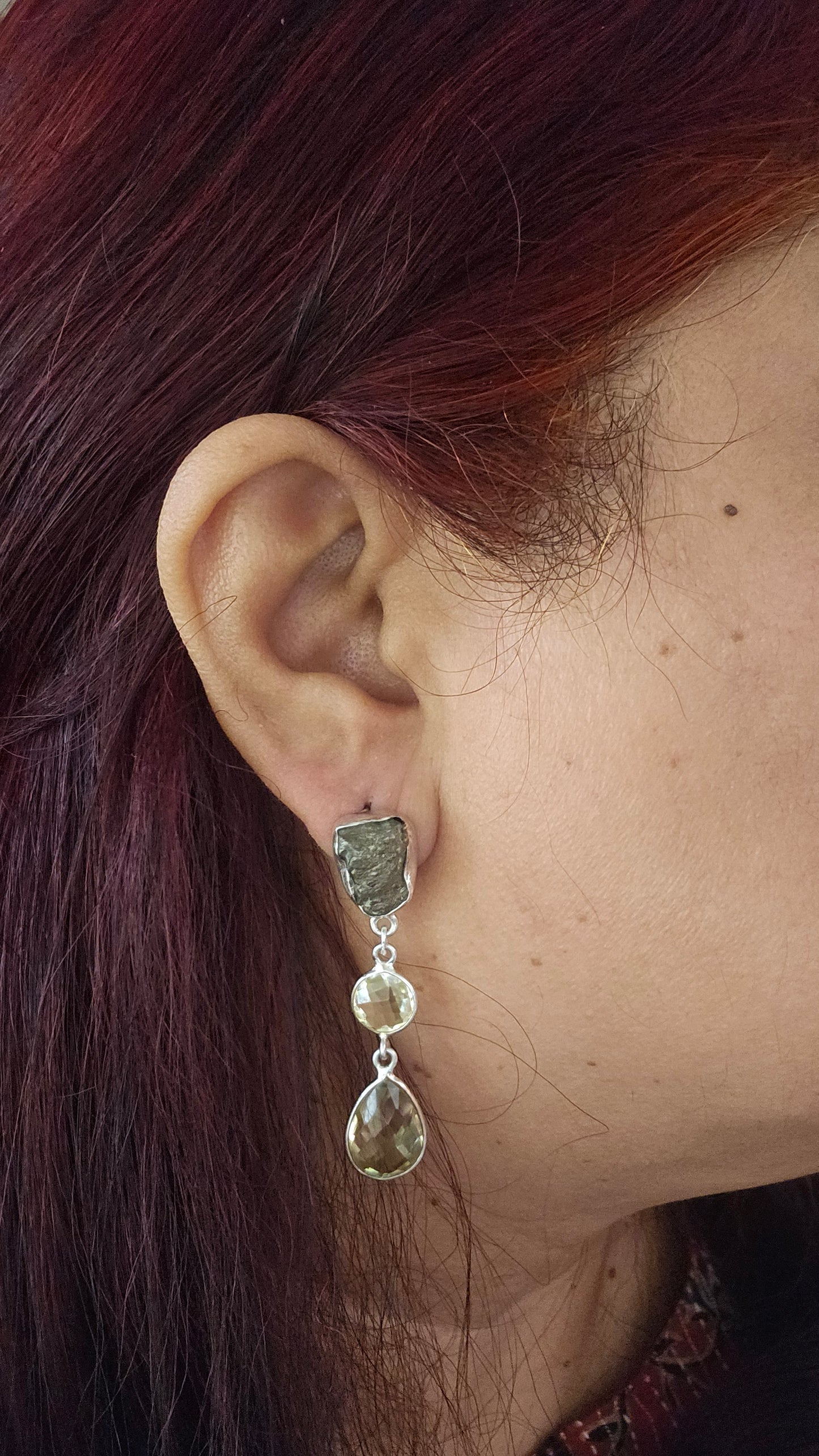 Golden Hour – Pyrite & Yellow Topaz Earrings