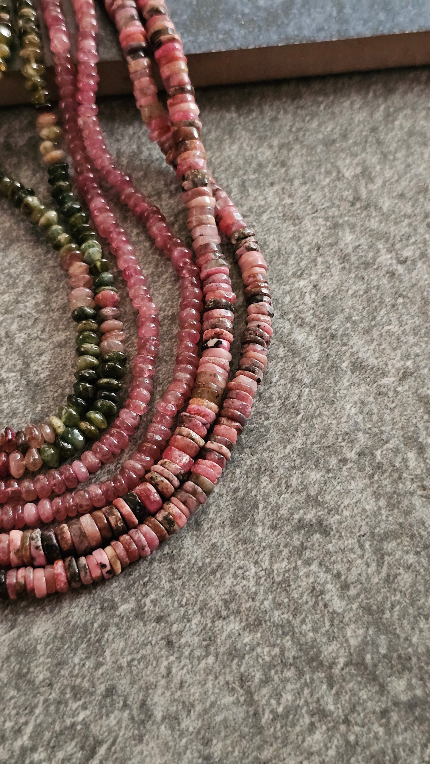 Soul Strung | Multi Tourmaline, Pink Tourmaline & Rhodochrosite Necklace