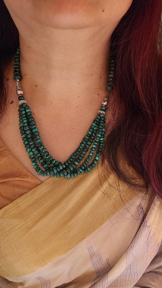 Verdant 4.0 | Malachite & Silver Necklace