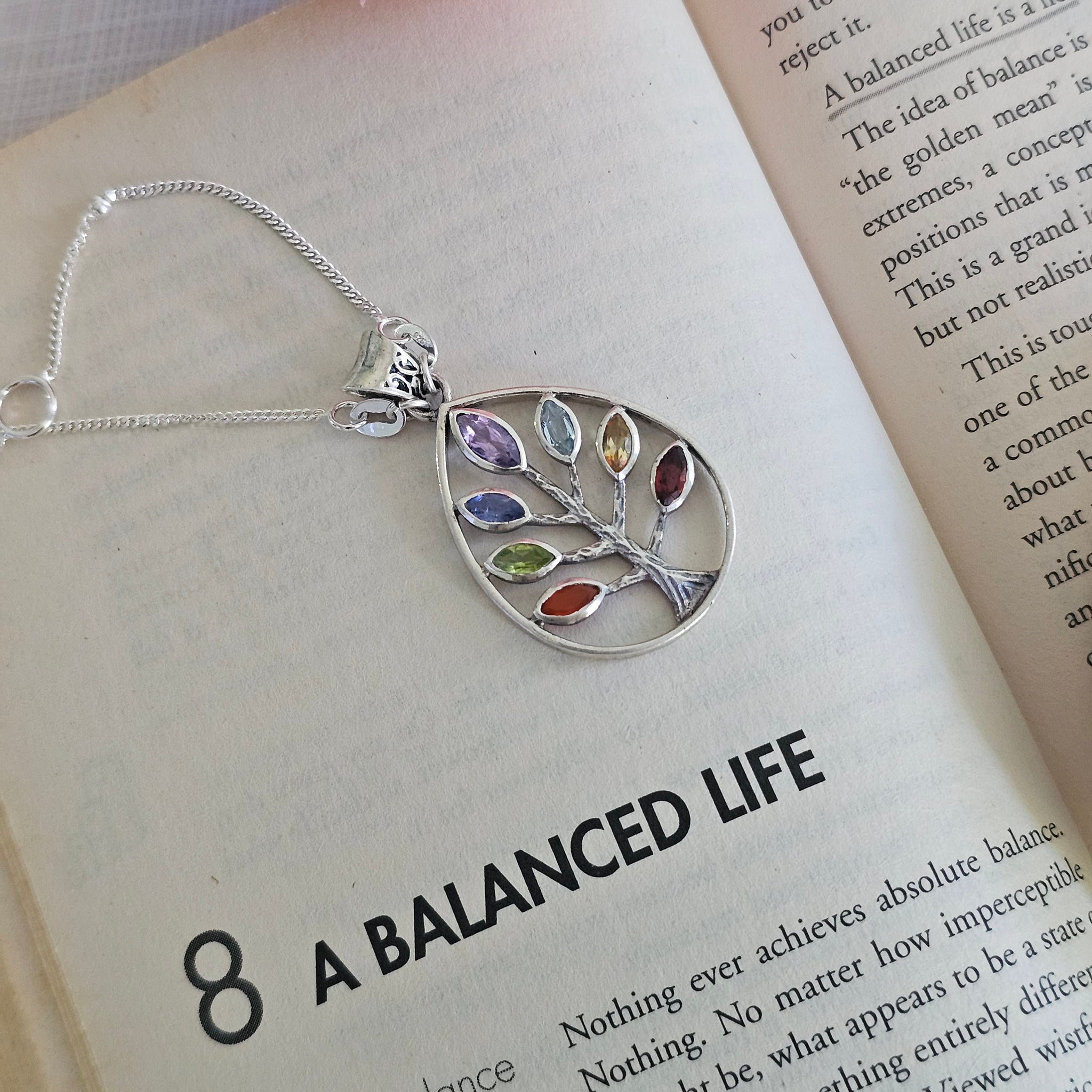 Silver 92.5 tree of life pendant necklace