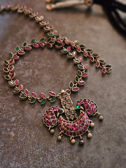 Ruby and emerald necklace