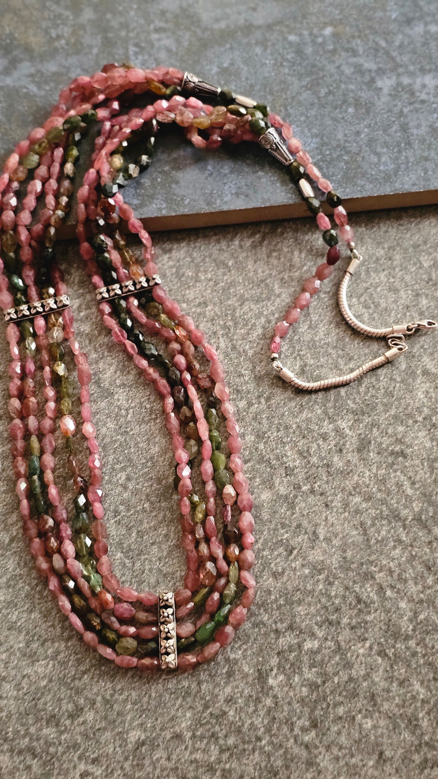 Rangrekha — Pink & Multi Tourmaline Raani Haar