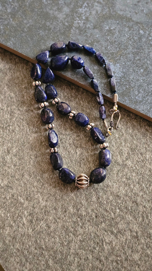Blue Hour | Lapis Lazuli & Sterling Silver Necklace