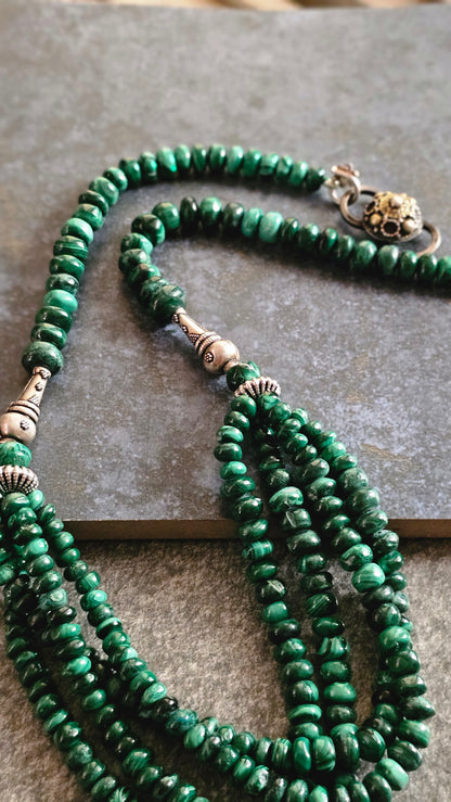 Verdant 4.0 | Malachite & Silver Necklace