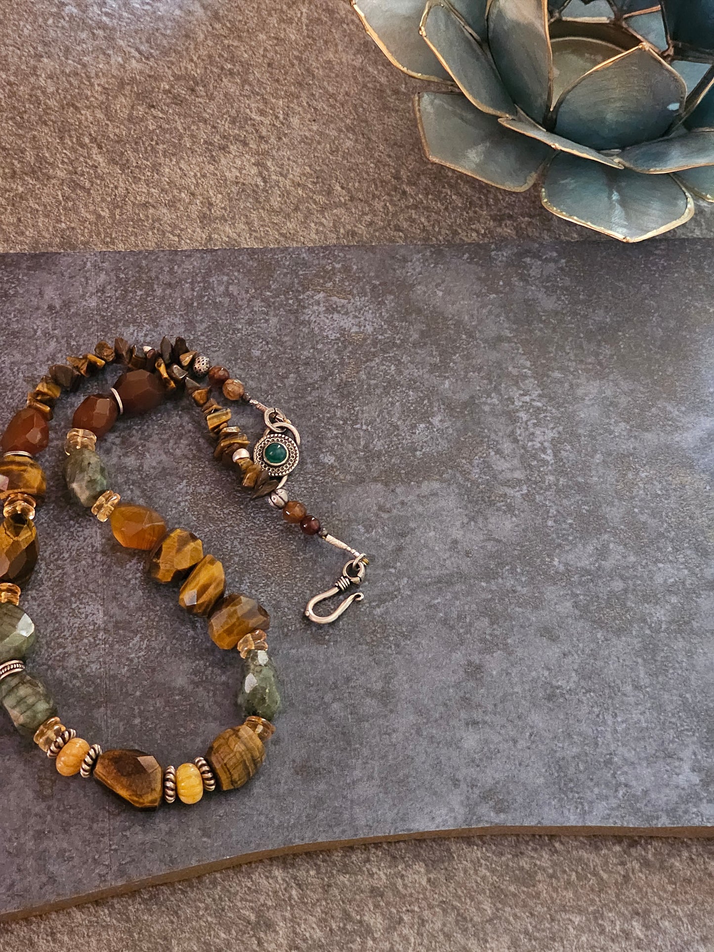 Mix gemstone necklace