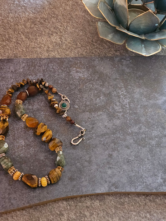 Mix gemstone necklace