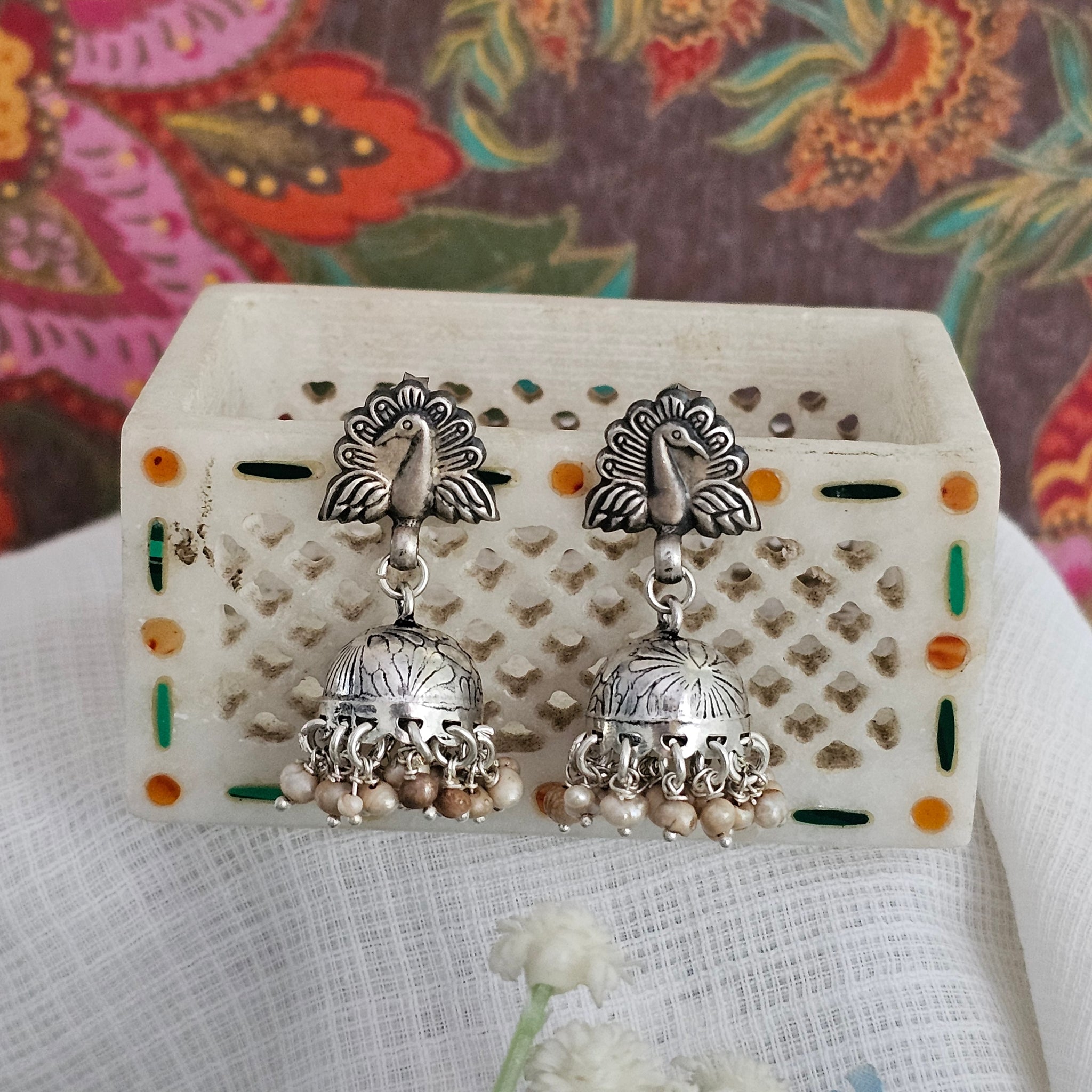 Silver 92.5 jhumkas